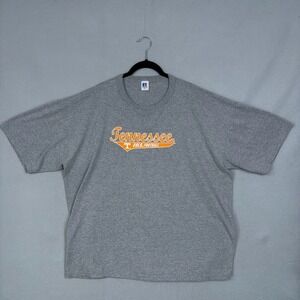 Vintage Tennessee Vols Shirt Mens XXL Gray Football Sporty Russell Athletic Tee